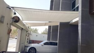 مظلات شد انشائي للحوش